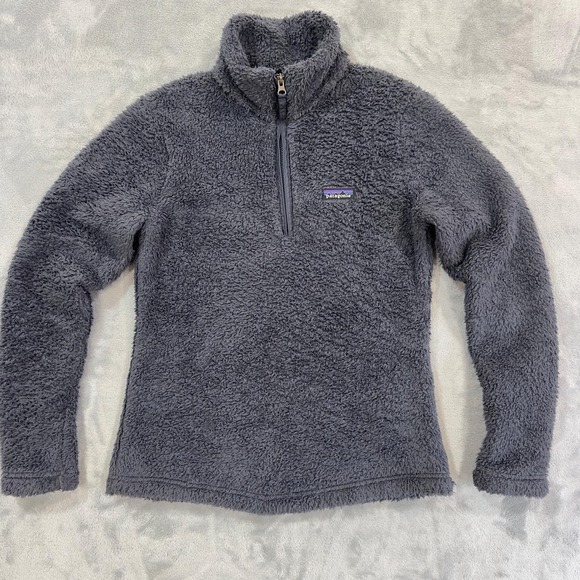Patagonia‎ Los Gatos Gray Fleece Quarter Zip Pullover Women's Size S - Picture 2 of 10
